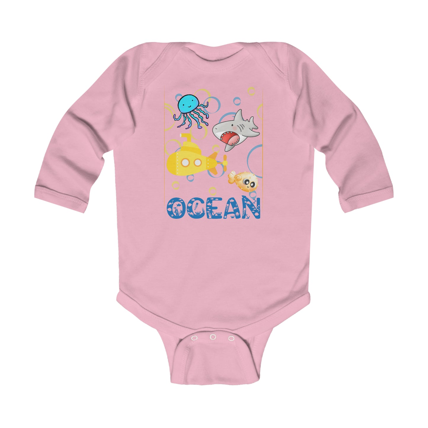 Ocean..Infant Long Sleeve Bodysuit