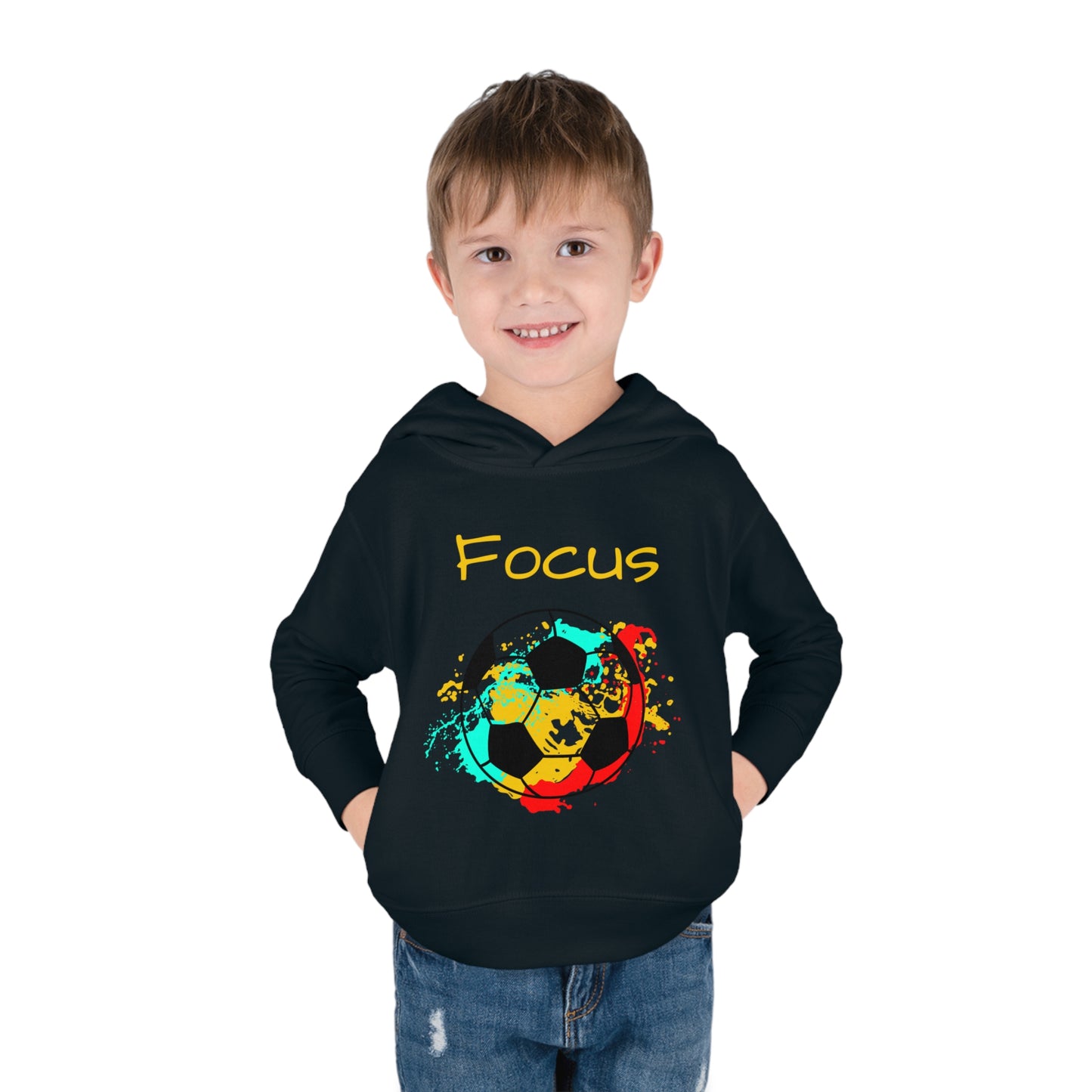 Soccer Ball Toddler Pullover Fleece Hoodie