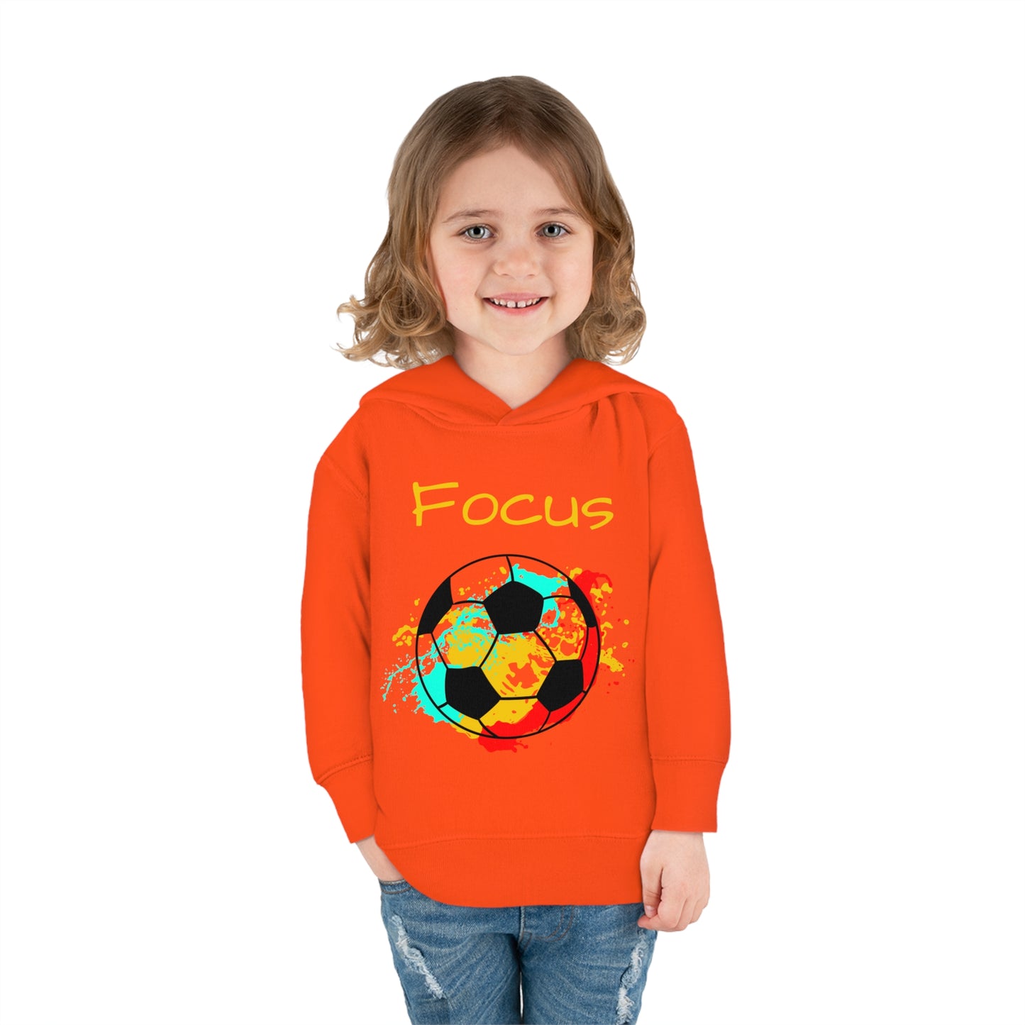 Soccer Ball Toddler Pullover Fleece Hoodie