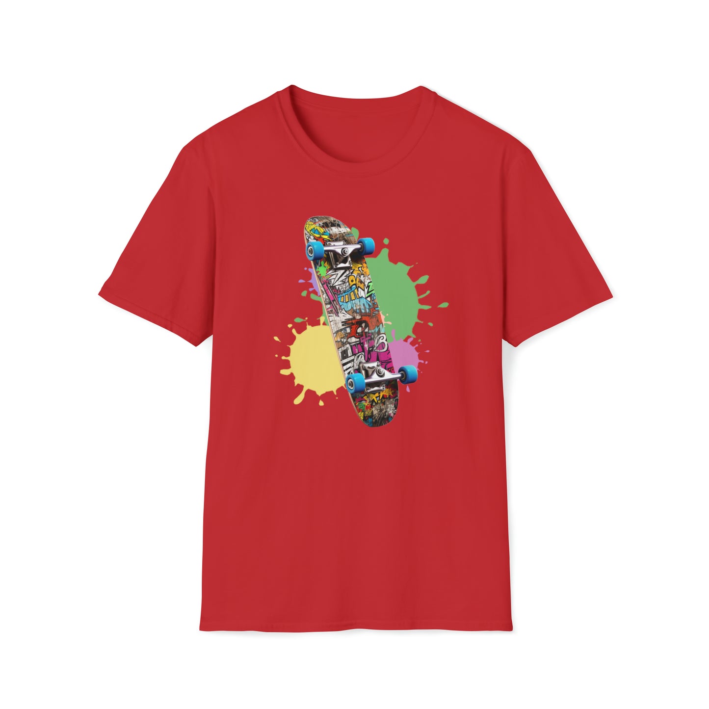 Vivid Skate Graphic ..Unisex Softstyle T-Shirt