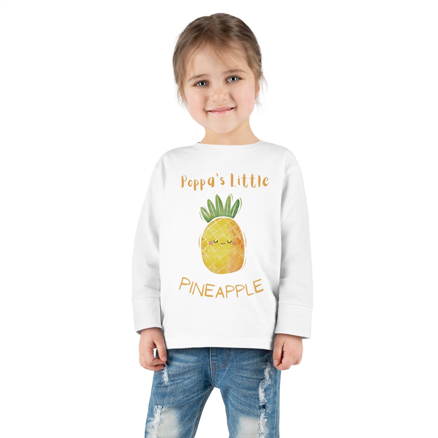 Pineapple graphic Toddler Long Sleeve Tee