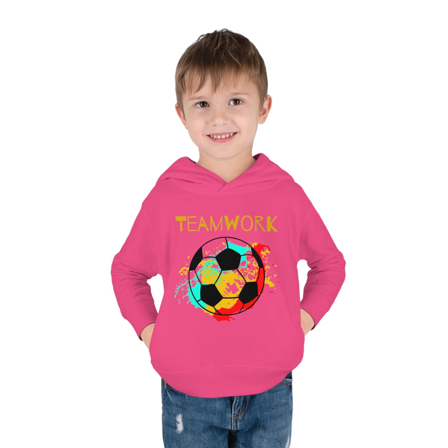 Teamwork Soccer Toddler Pullover Fleece Hoodie