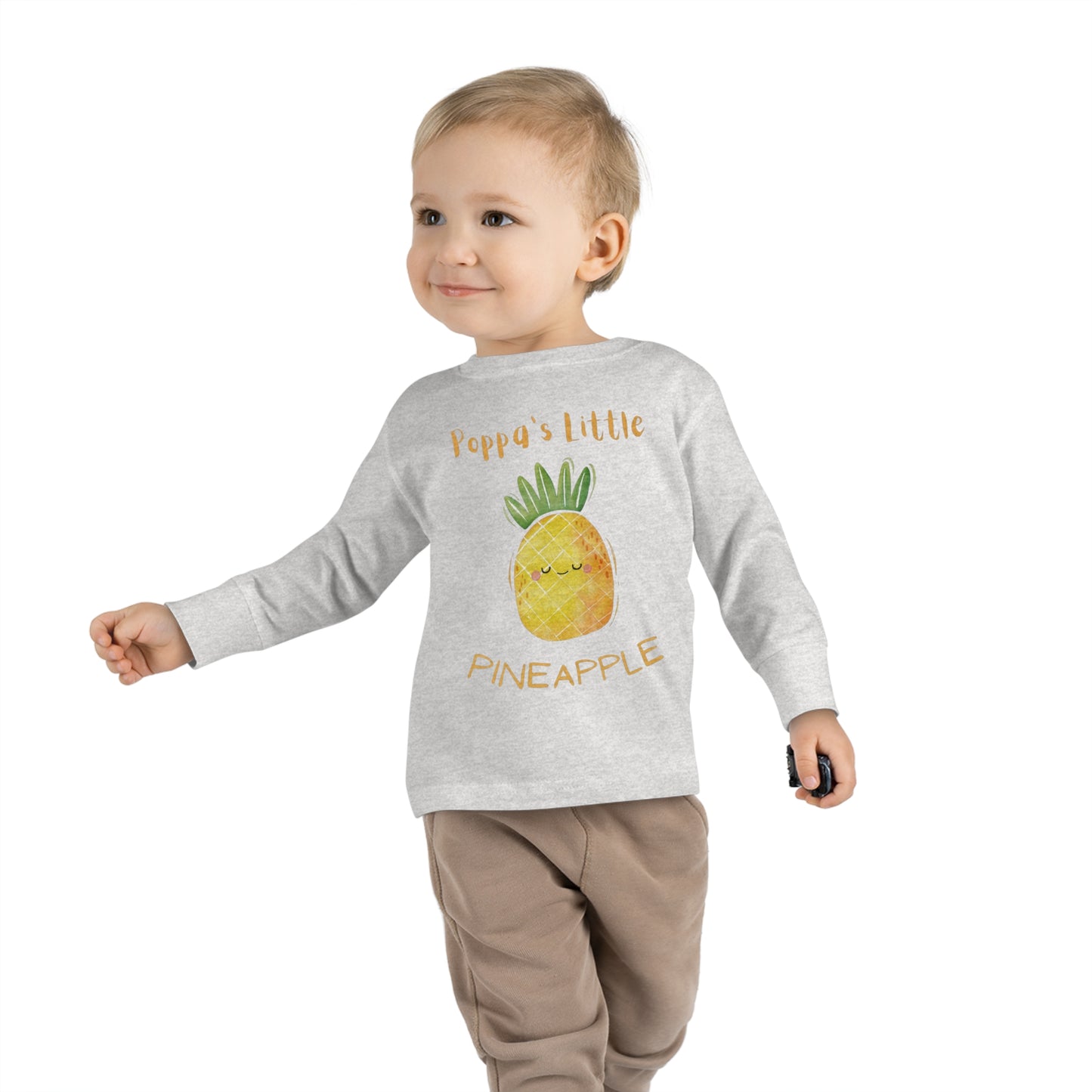 Pineapple graphic Toddler Long Sleeve Tee