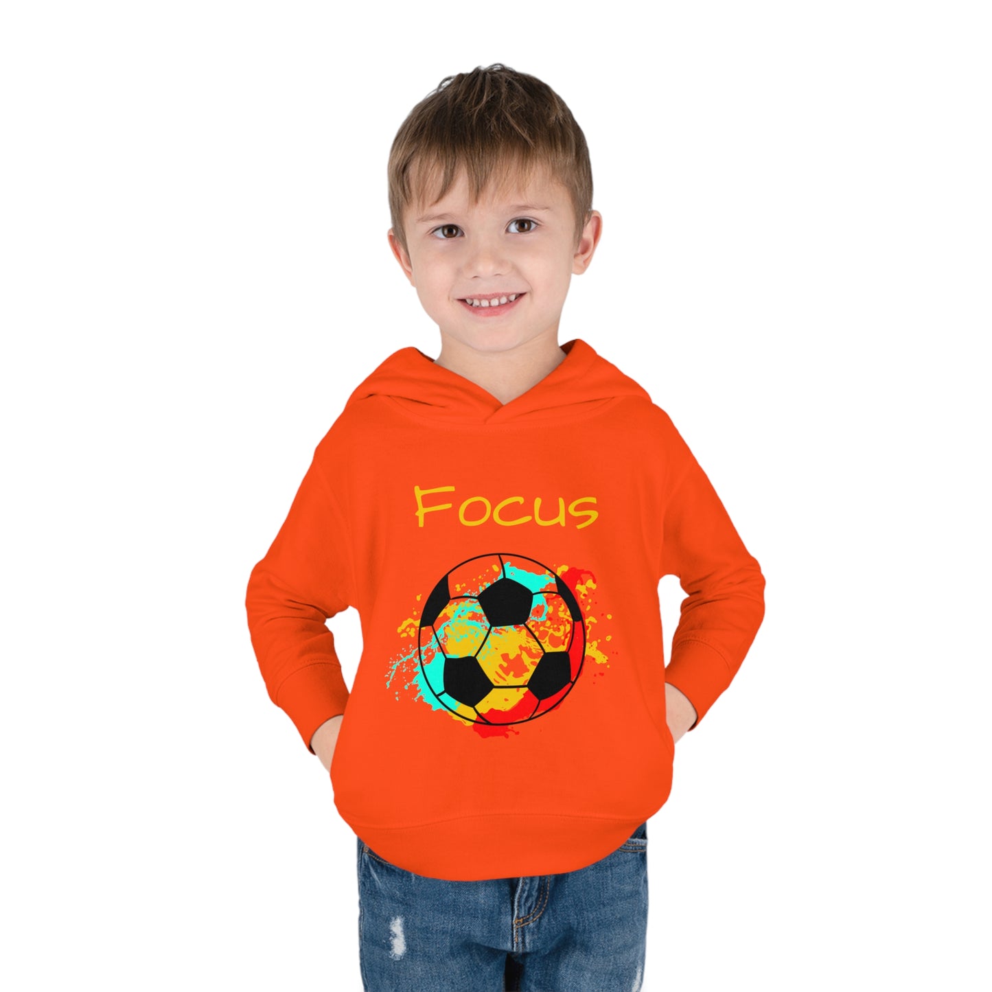 Soccer Ball Toddler Pullover Fleece Hoodie