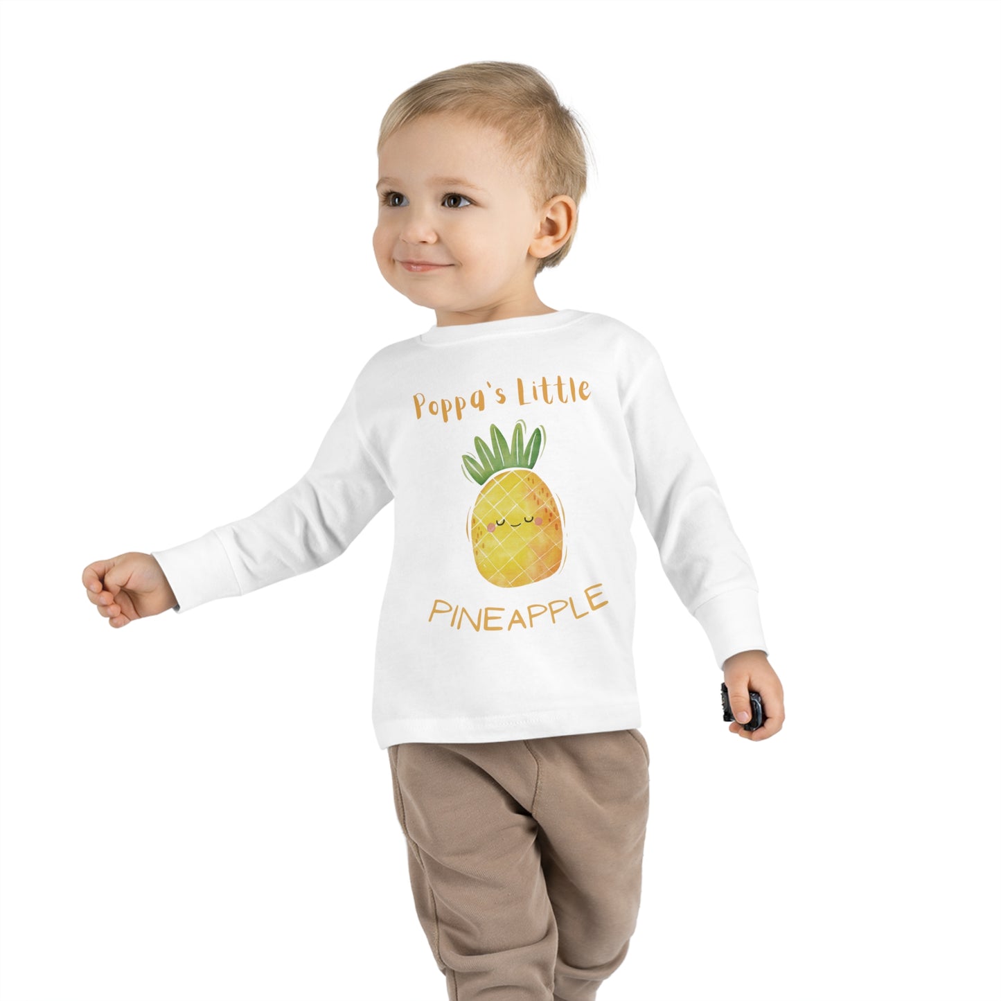 Pineapple graphic Toddler Long Sleeve Tee