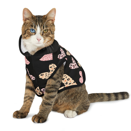 Fall Heart Pet Hoodie