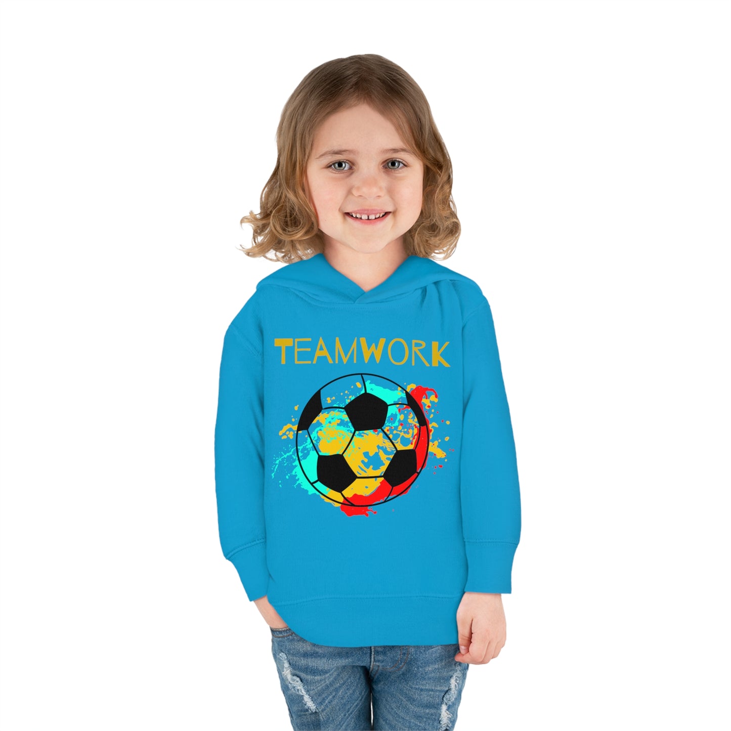 Teamwork Soccer Toddler Pullover Fleece Hoodie