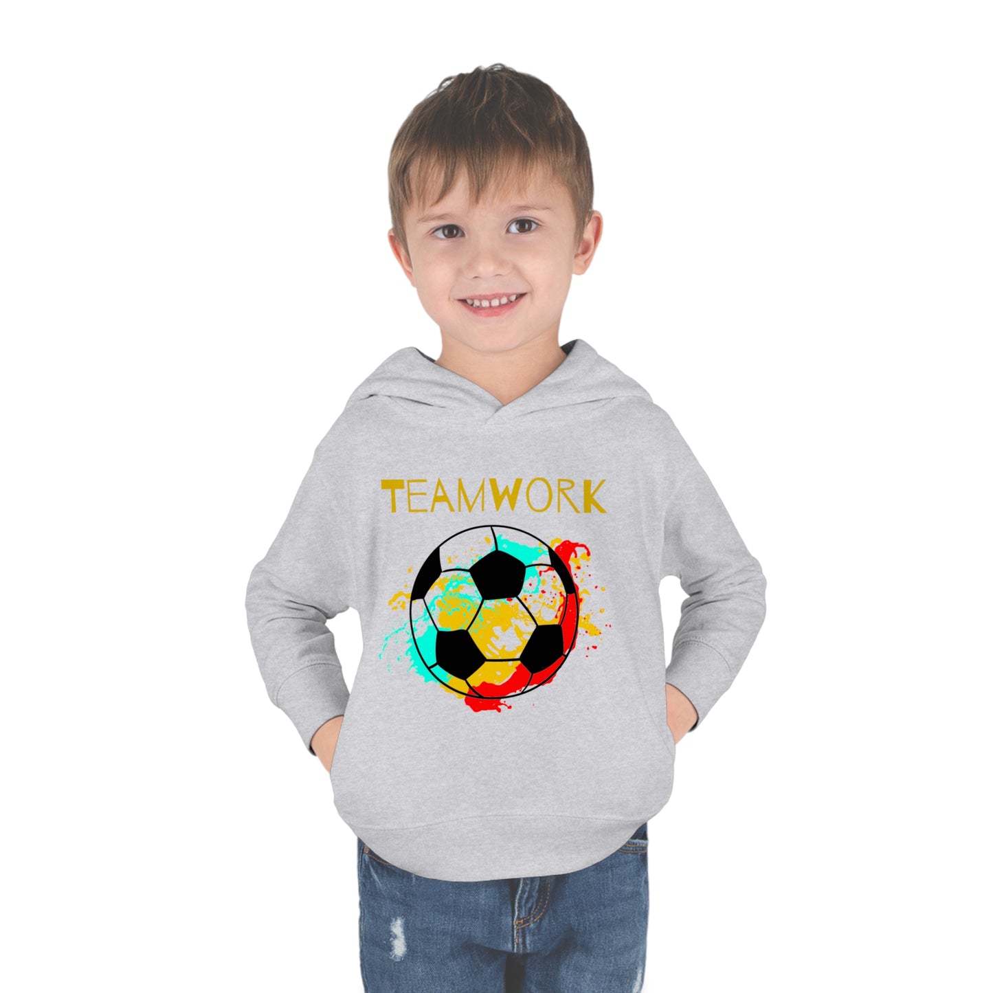 Teamwork Soccer Toddler Pullover Fleece Hoodie