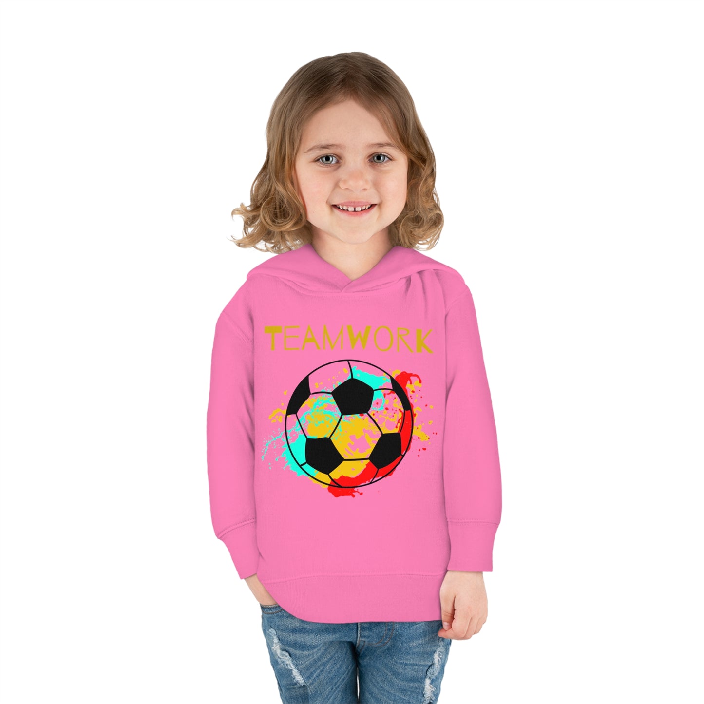 Teamwork Soccer Toddler Pullover Fleece Hoodie