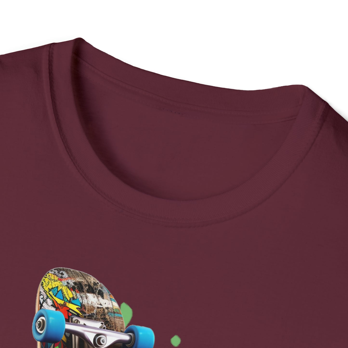 Vivid Skate Graphic ..Unisex Softstyle T-Shirt