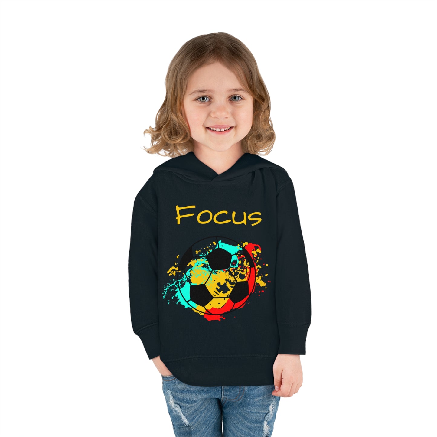 Soccer Ball Toddler Pullover Fleece Hoodie