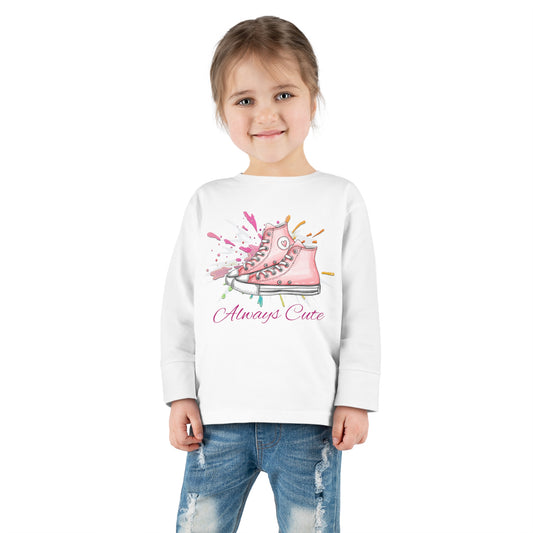 Always Cute Toddler Long Sleeve Tee