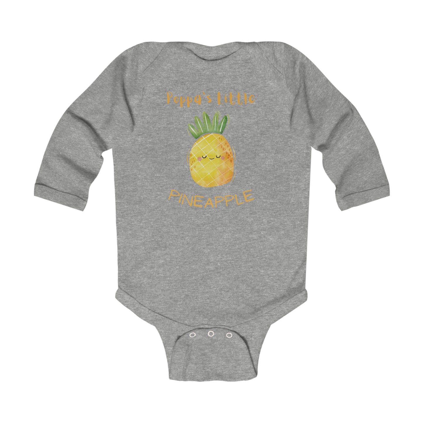 Pineapple graphic ..Infant Long Sleeve Bodysuit