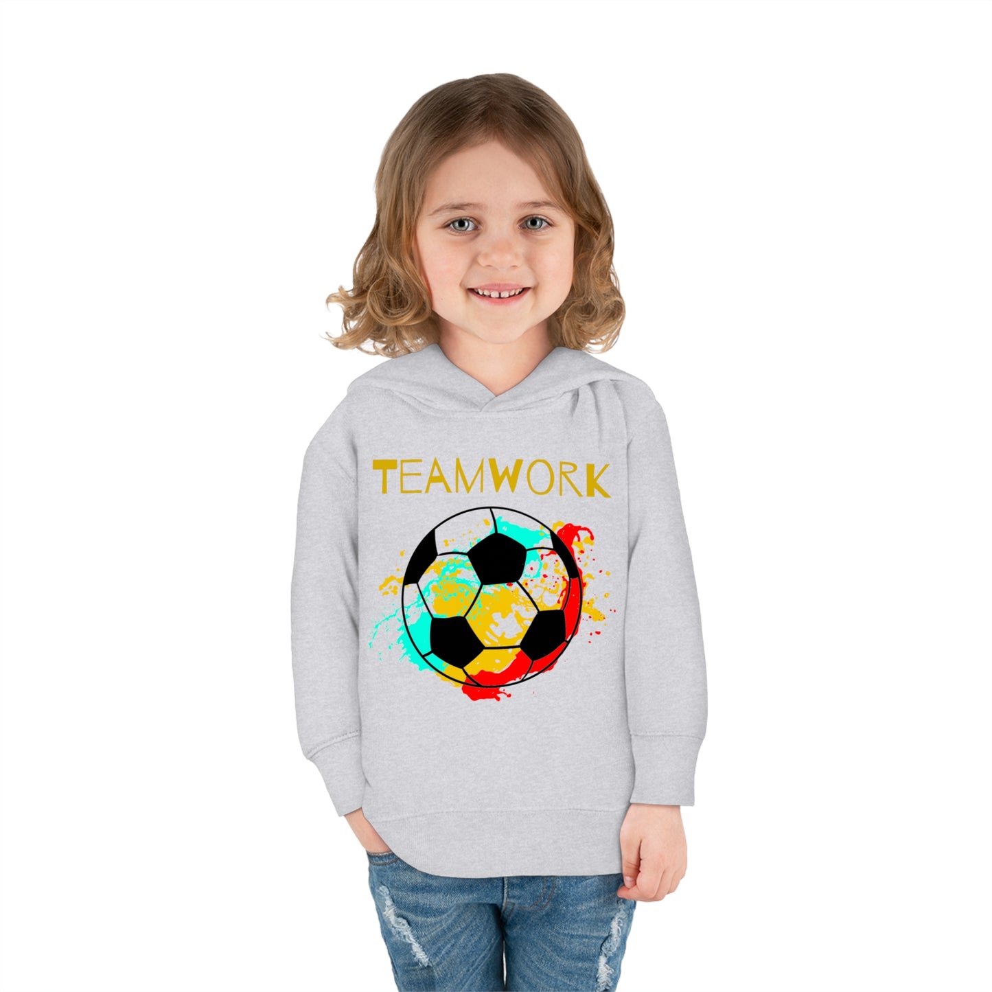 Teamwork Soccer Toddler Pullover Fleece Hoodie