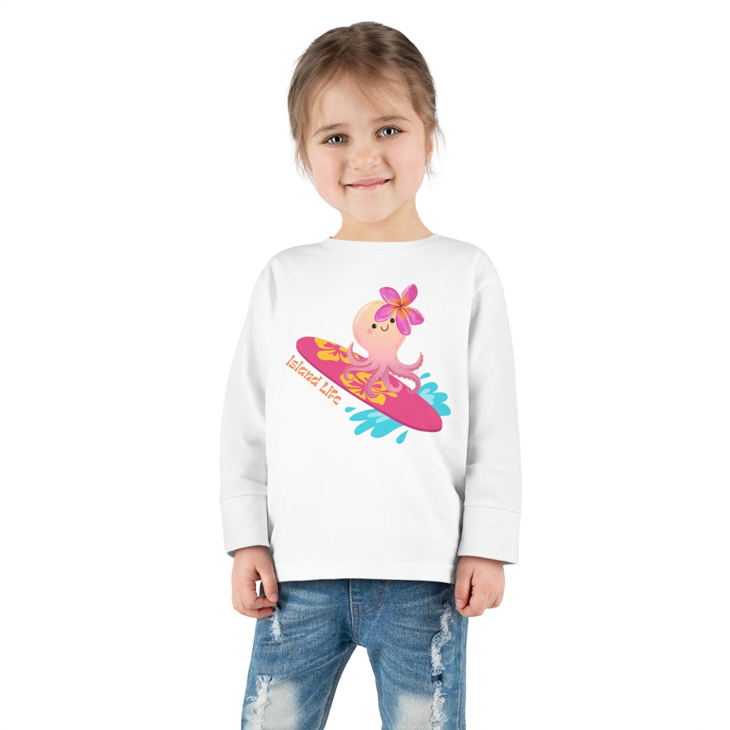 Island Girl Toddler Long Sleeve Tee