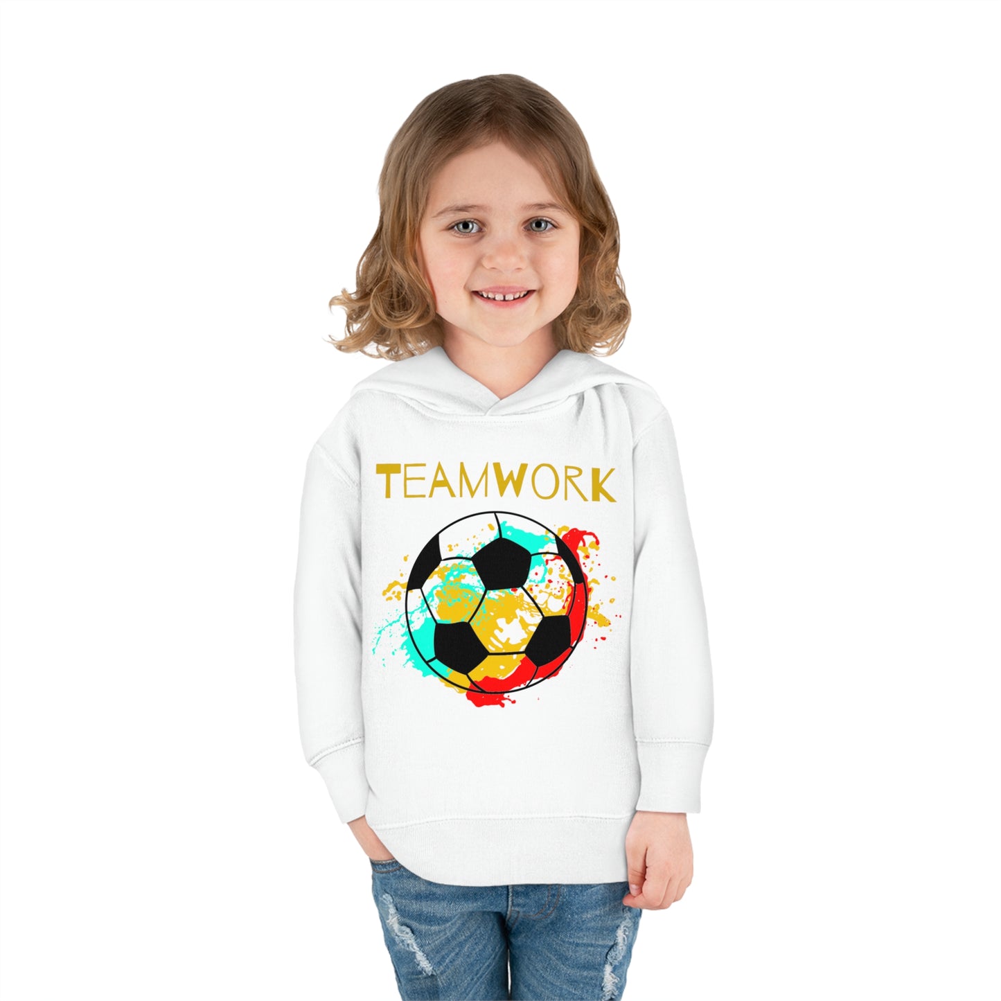 Teamwork Soccer Toddler Pullover Fleece Hoodie