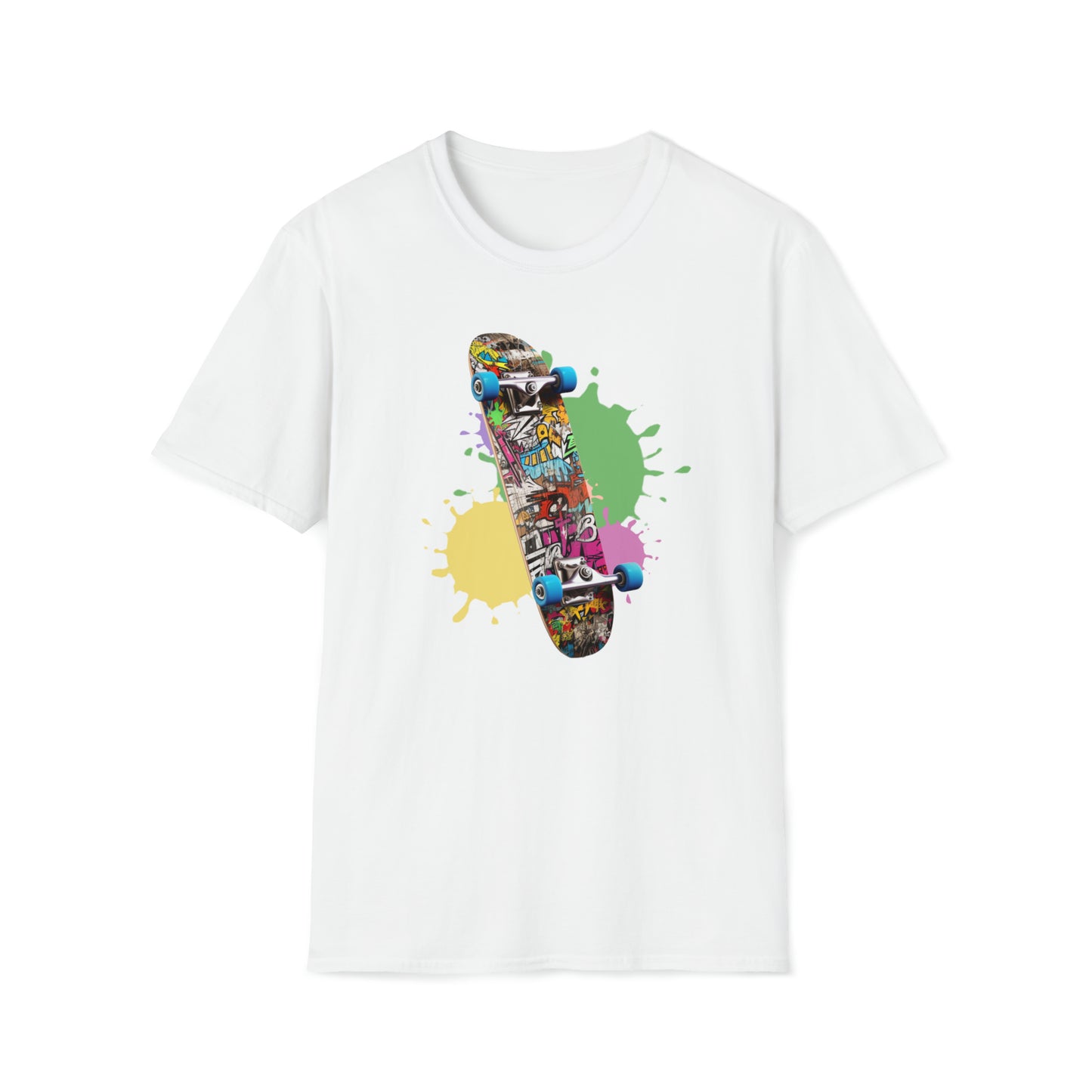 Vivid Skate Graphic ..Unisex Softstyle T-Shirt