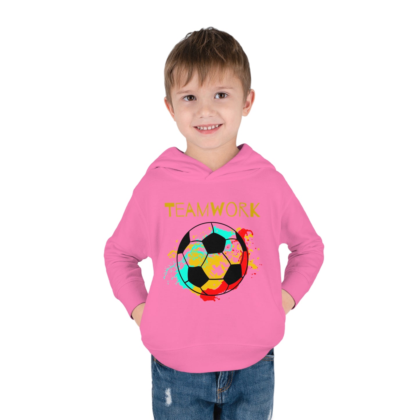 Teamwork Soccer Toddler Pullover Fleece Hoodie