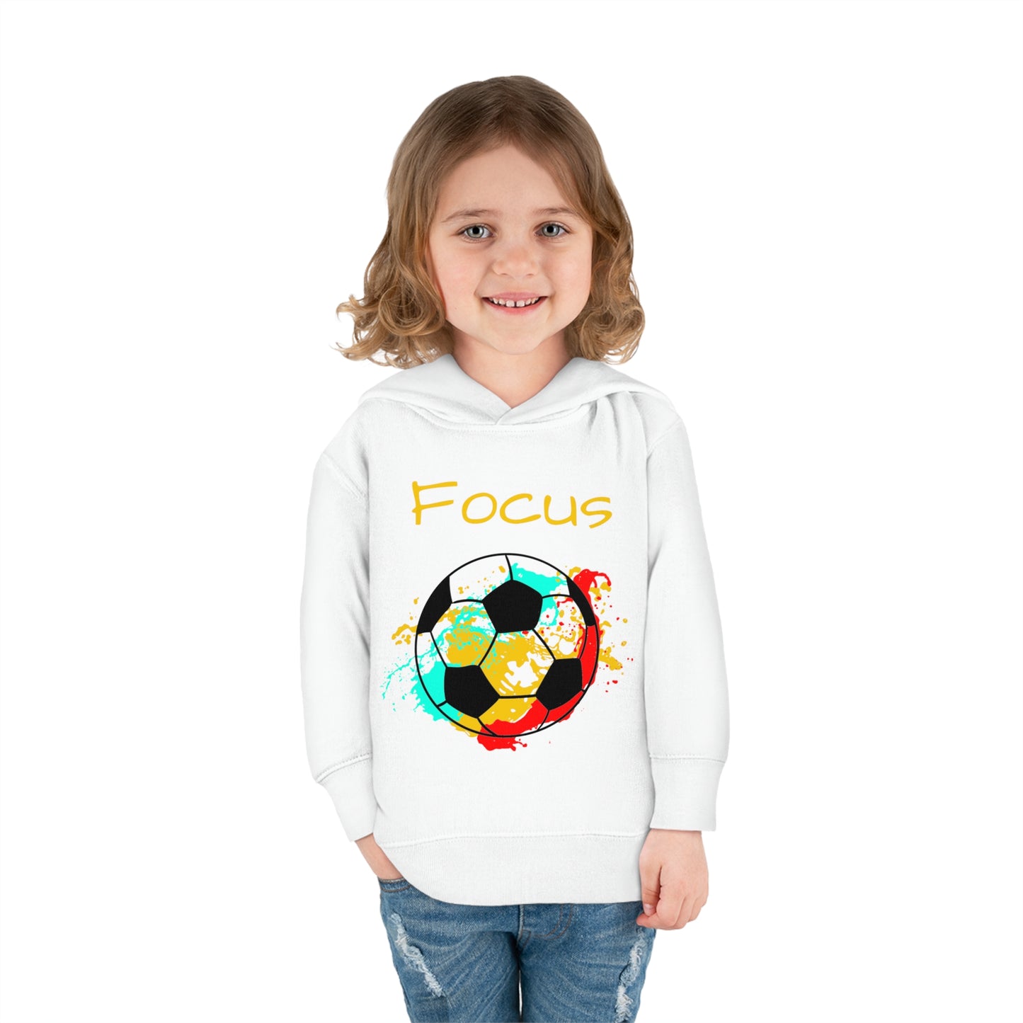 Soccer Ball Toddler Pullover Fleece Hoodie