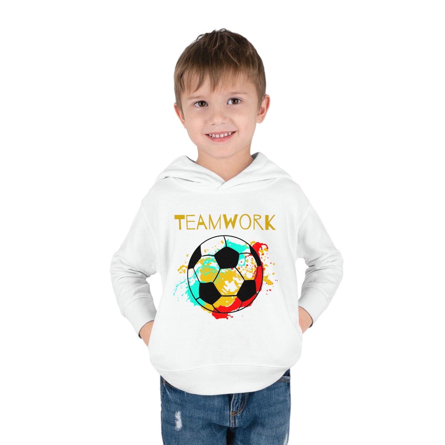 Teamwork Soccer Toddler Pullover Fleece Hoodie