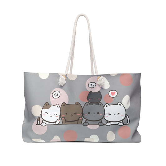 Kitten Weekender Tote