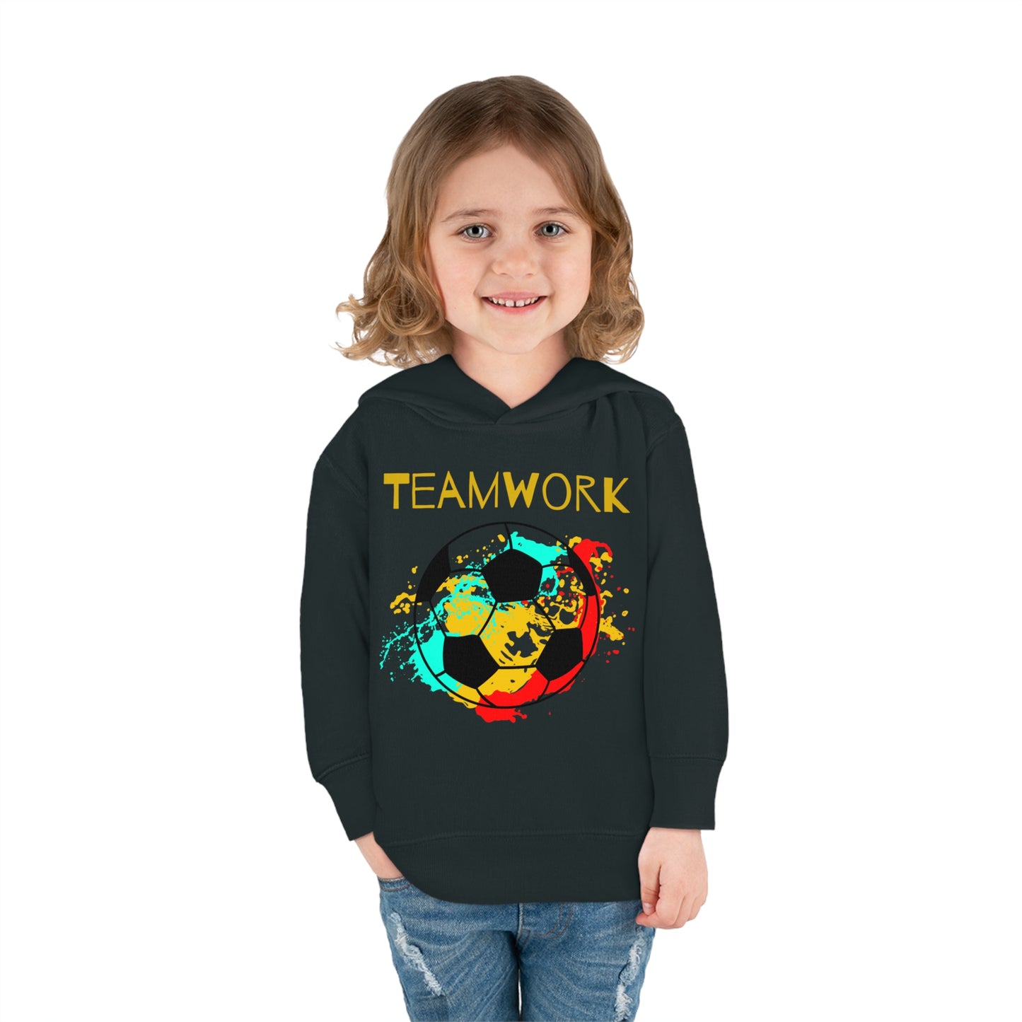 Teamwork Soccer Toddler Pullover Fleece Hoodie