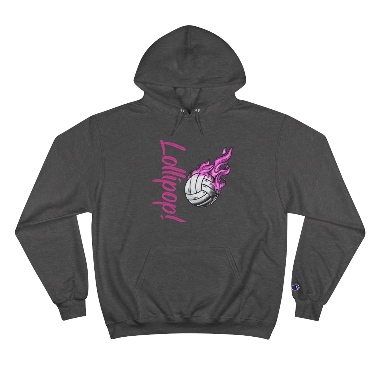 Volleyball Lollipop Fun Graphic Champion Hoodie