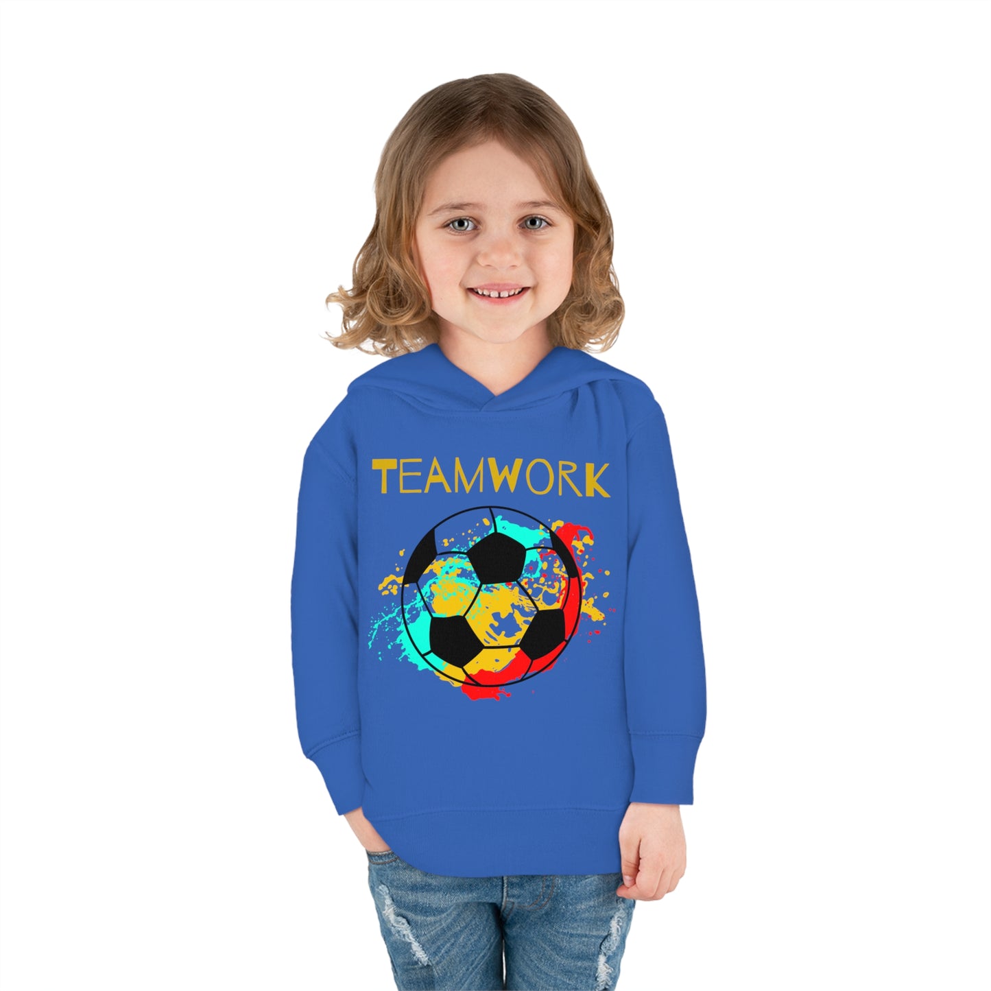 Teamwork Soccer Toddler Pullover Fleece Hoodie