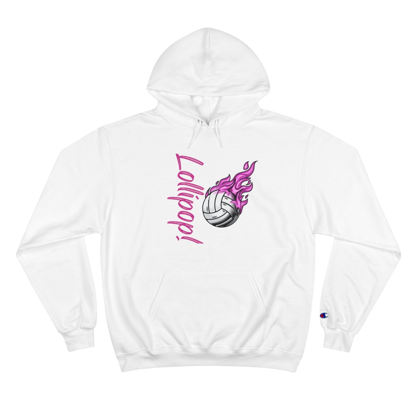 Volleyball Lollipop Fun Graphic Champion Hoodie