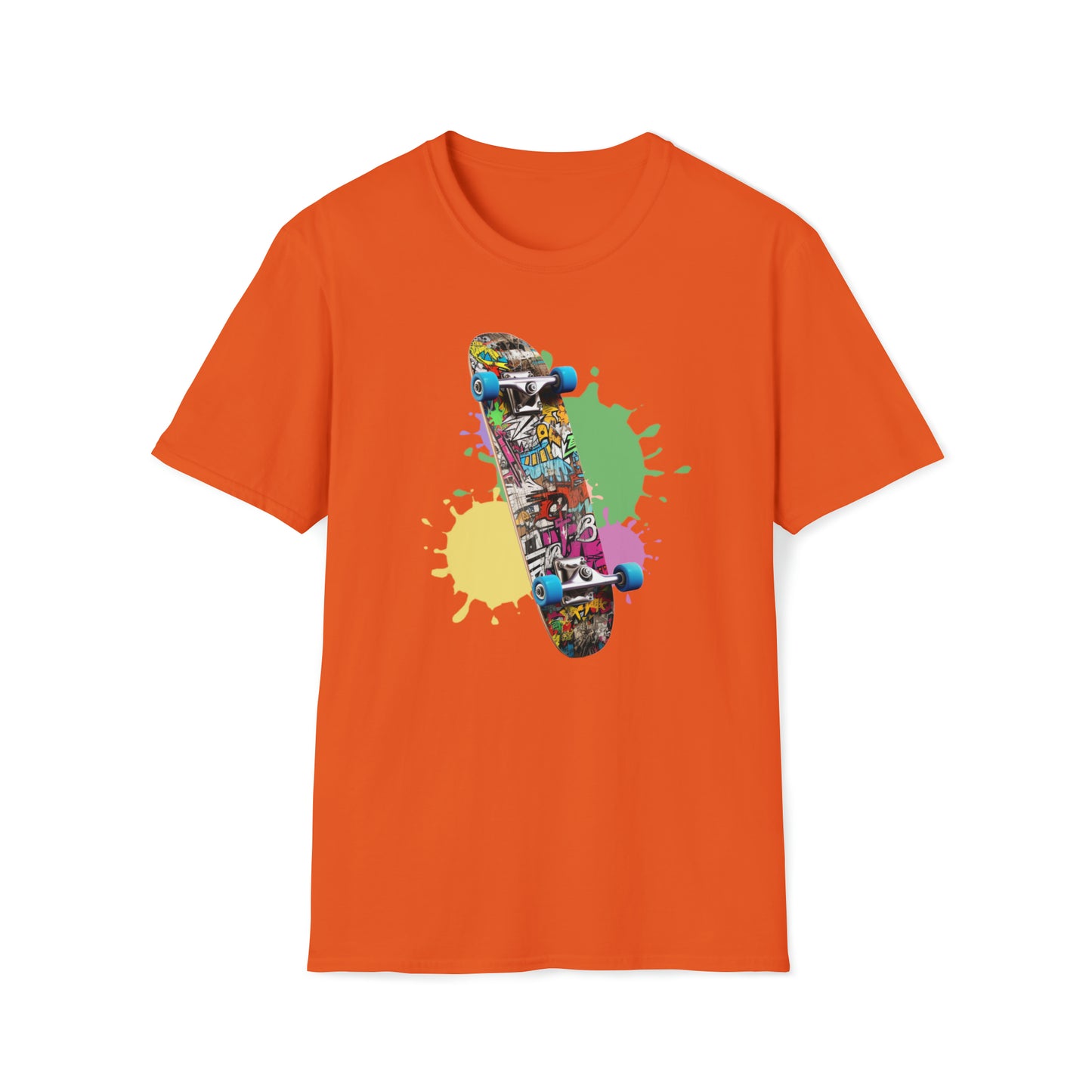 Vivid Skate Graphic ..Unisex Softstyle T-Shirt