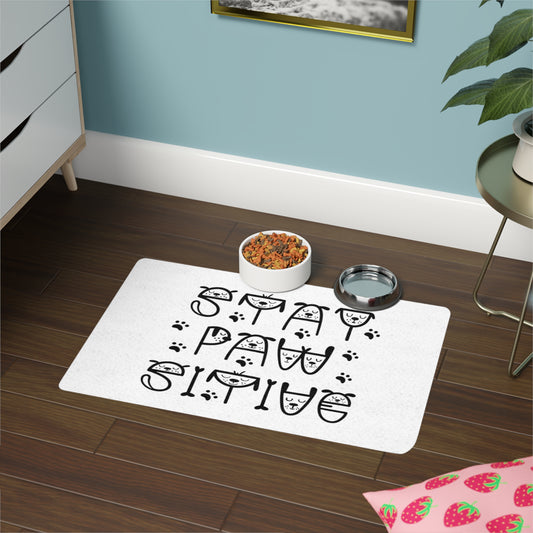 Stay Positive Pet Food Mat (12x18)