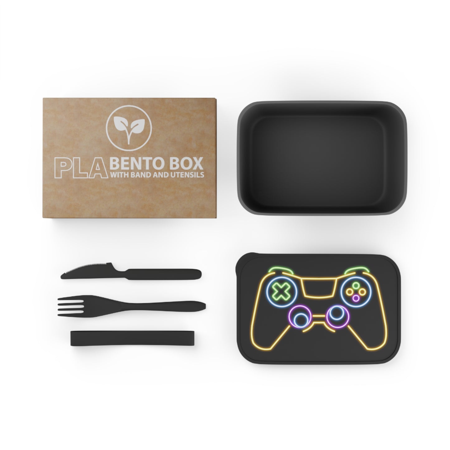 Game controller PLA Bento Box with Band and Utensils