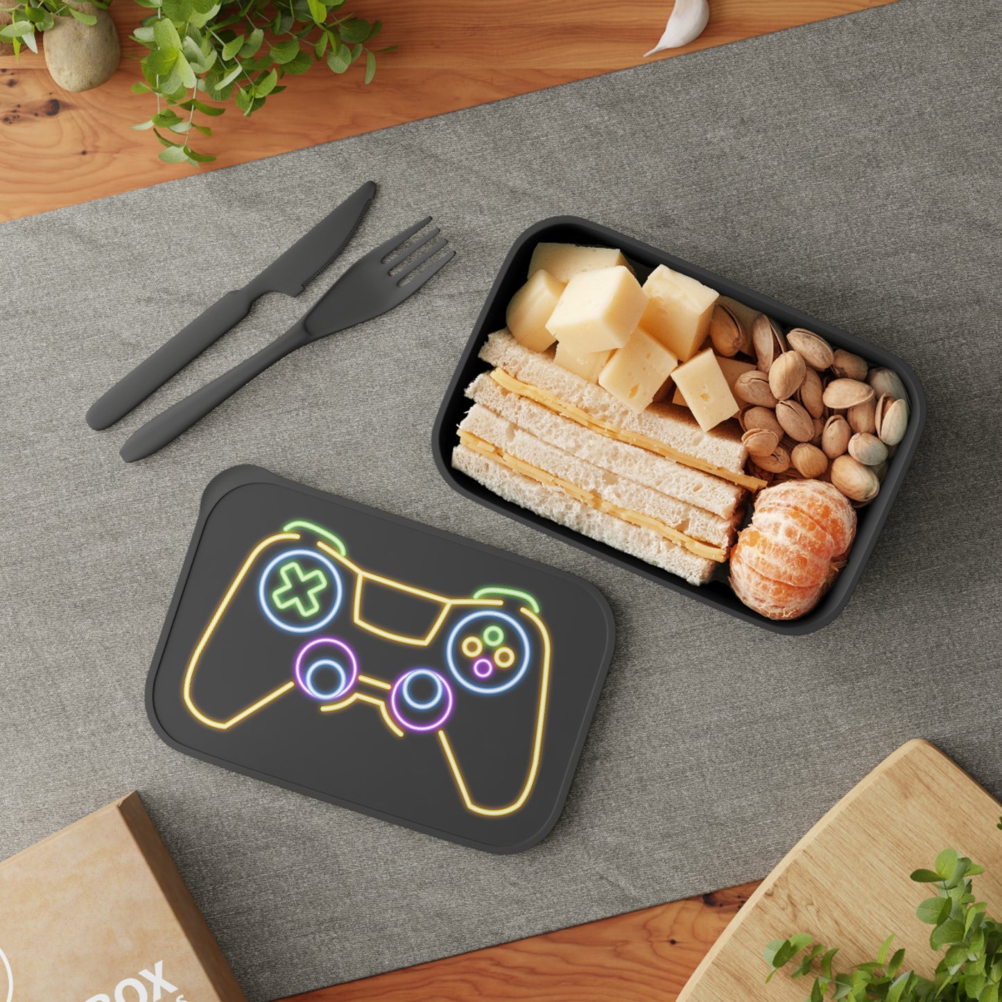 Game controller PLA Bento Box with Band and Utensils