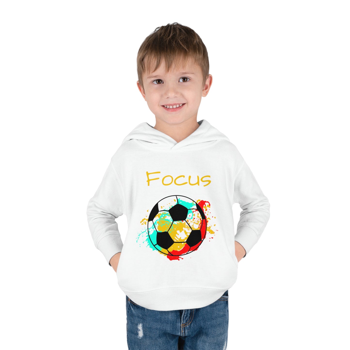 Soccer Ball Toddler Pullover Fleece Hoodie