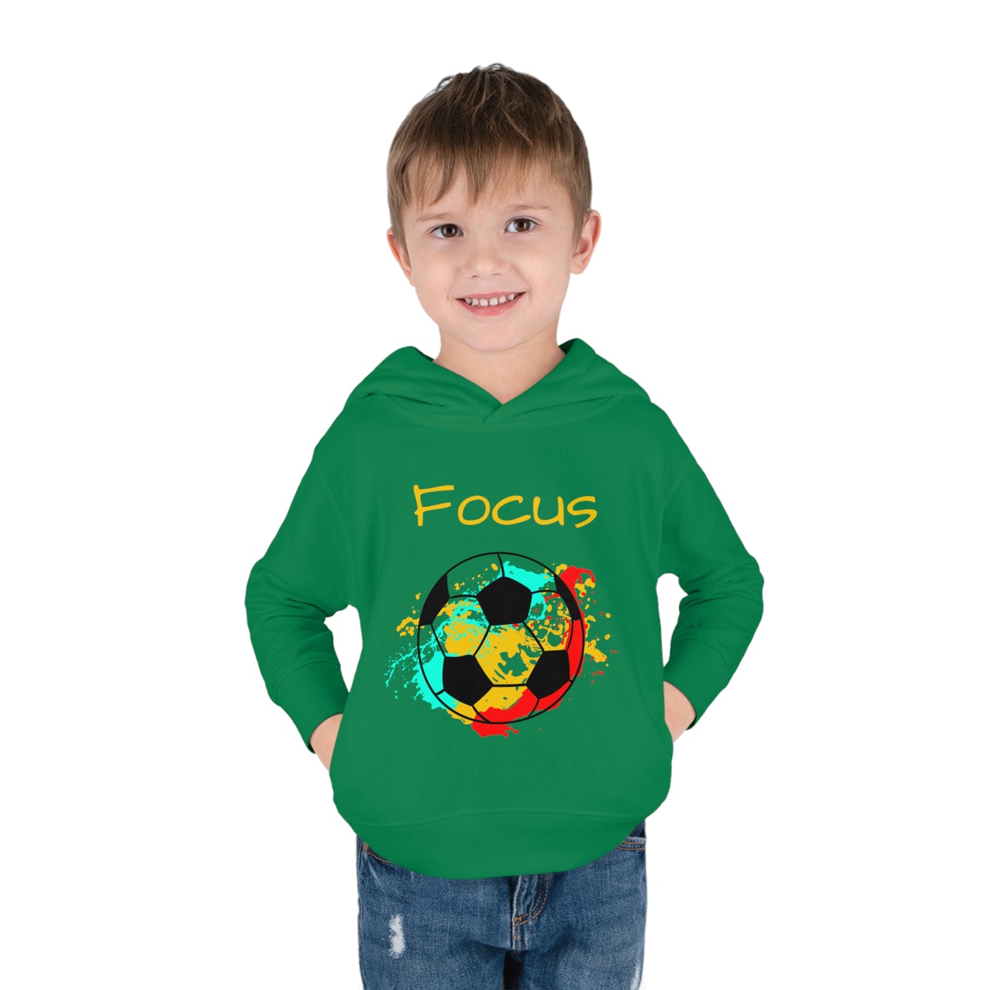 Soccer Ball Toddler Pullover Fleece Hoodie