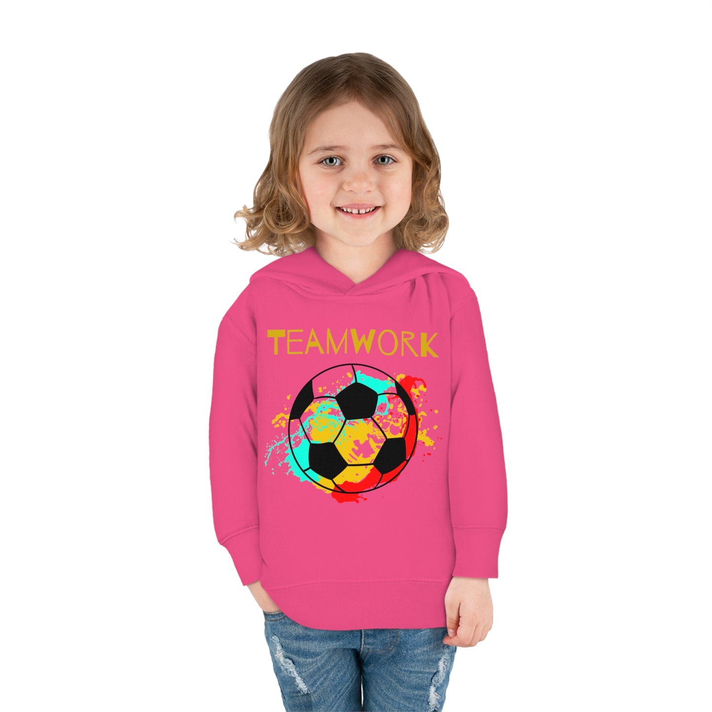 Teamwork Soccer Toddler Pullover Fleece Hoodie