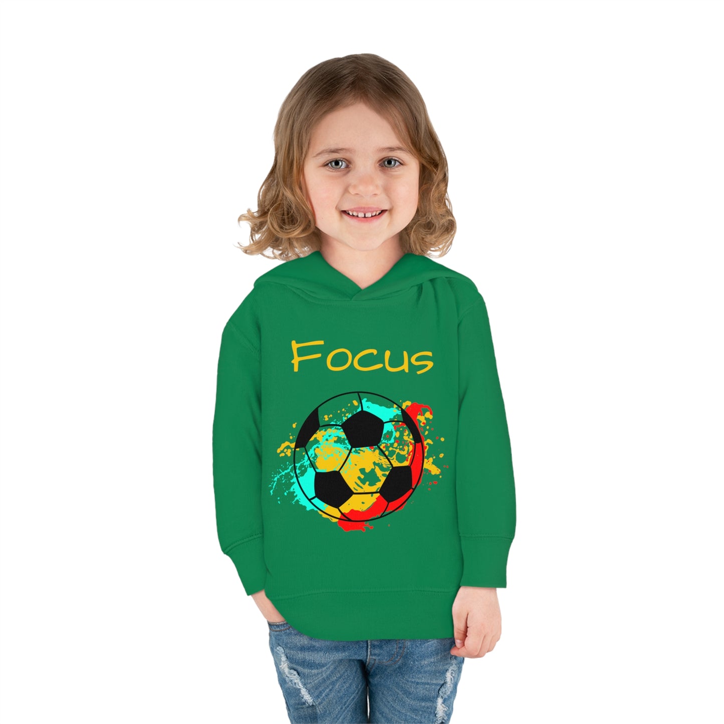 Soccer Ball Toddler Pullover Fleece Hoodie