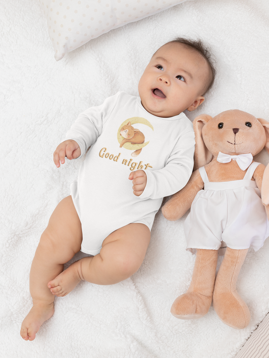 Good Night ..Infant Long Sleeve Bodysuit